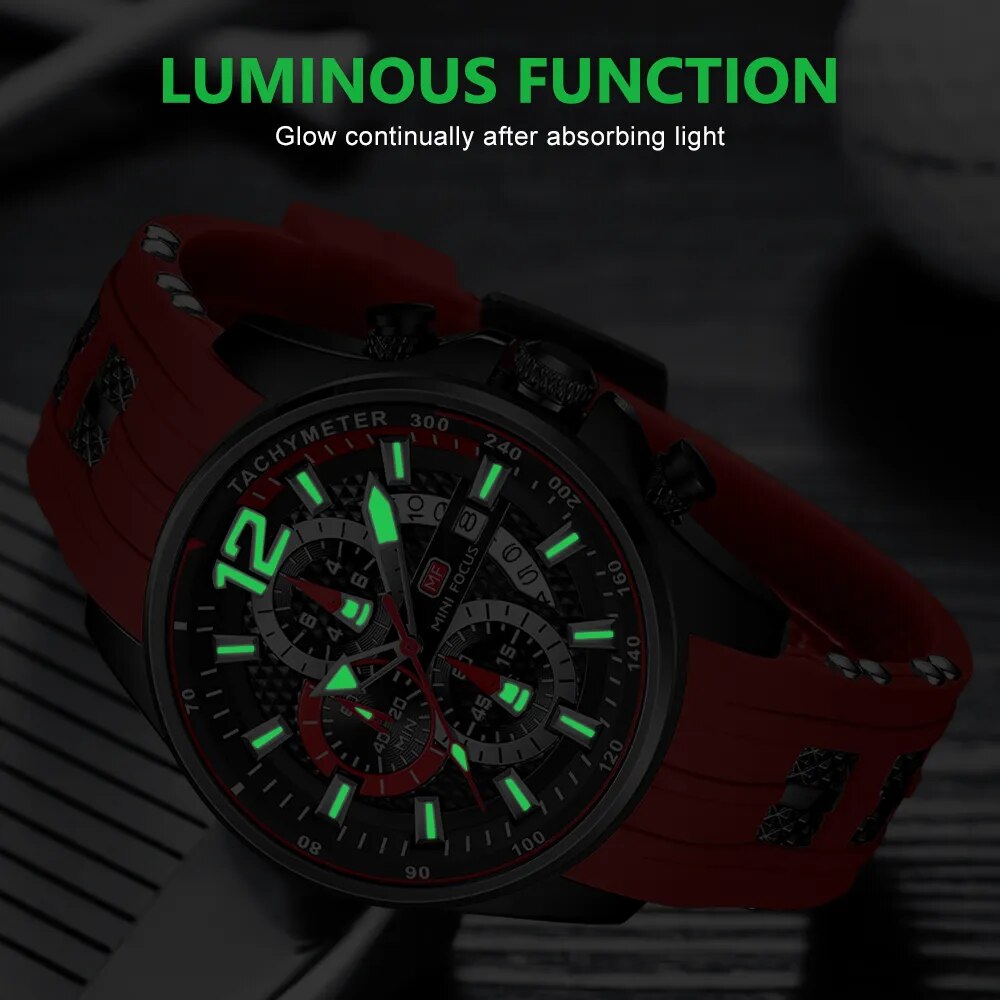 Relogio Masculino waterproof Silcon Luxury watch 6