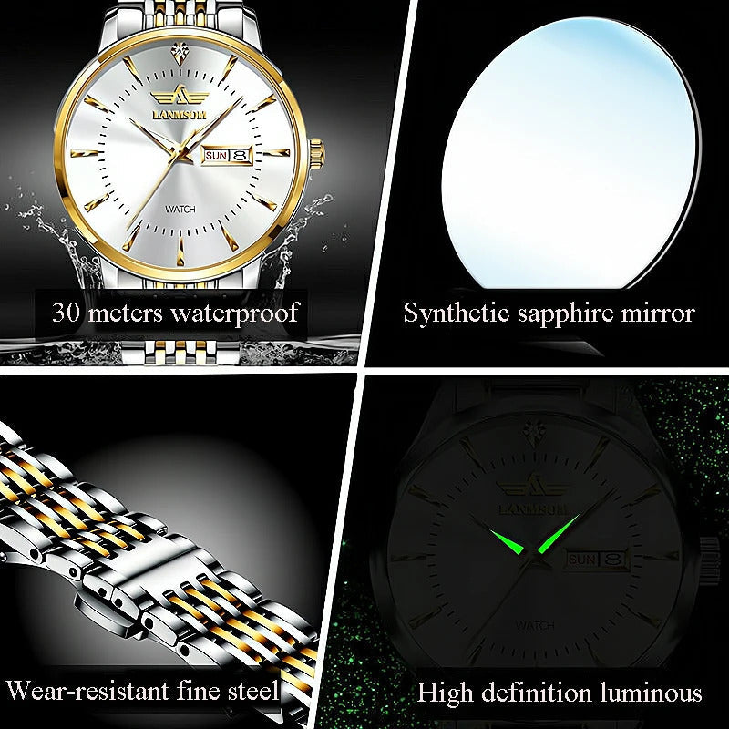 LANMSOM Waterproof Luxury Watch