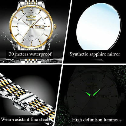 LANMSOM Waterproof Luxury Watch